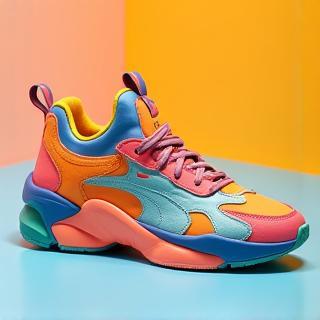 Puma RS-X³ Puzzle tênis moderno e colorido